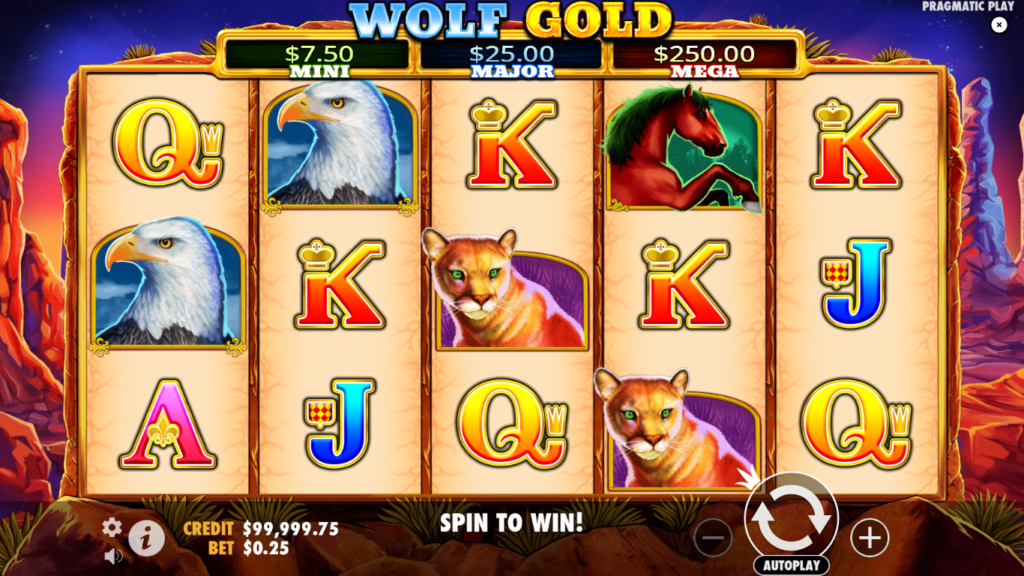 Wolf Gold slot reels